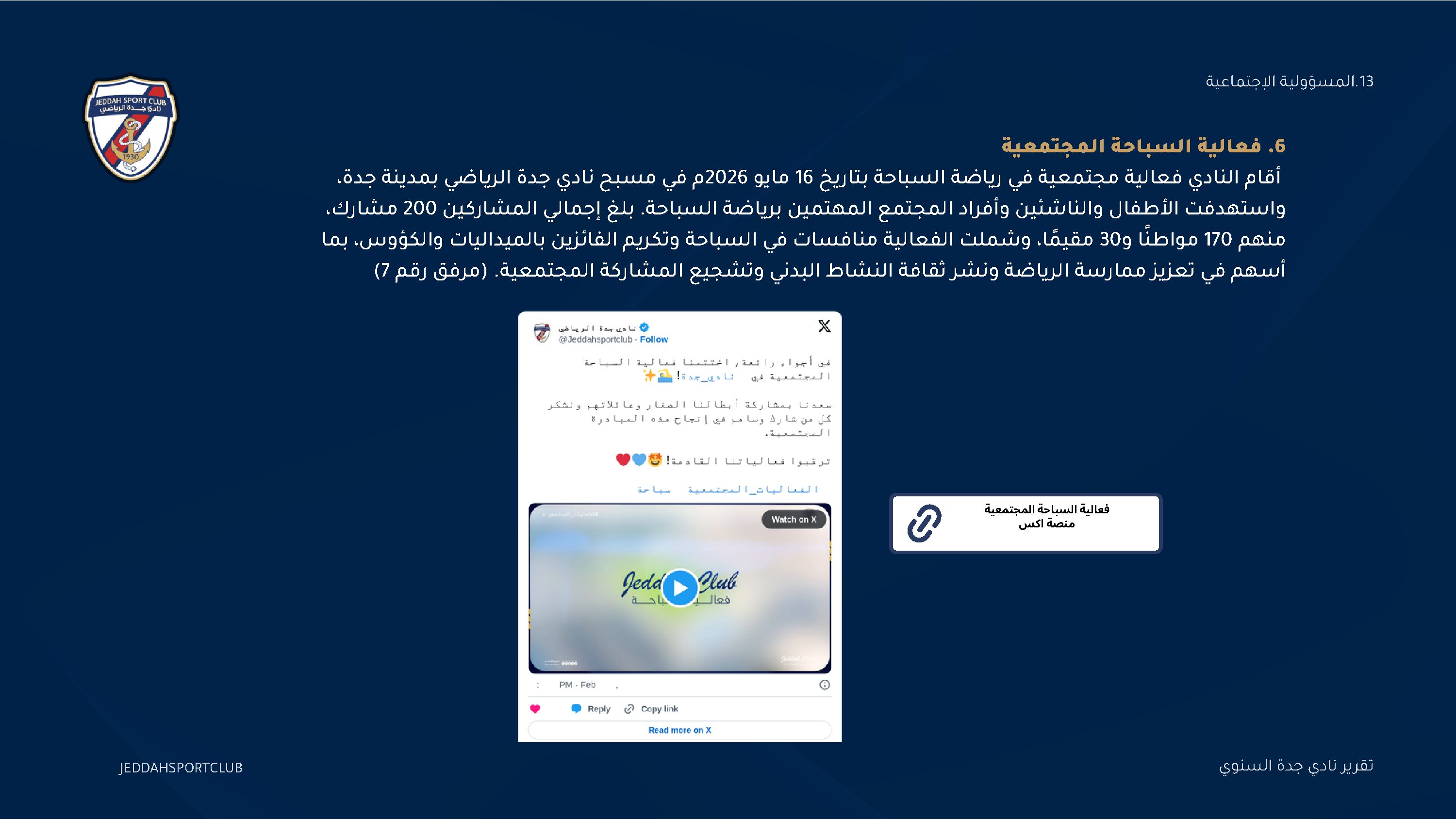 صفحة 87 من التقرير السنوي لنادي جدة